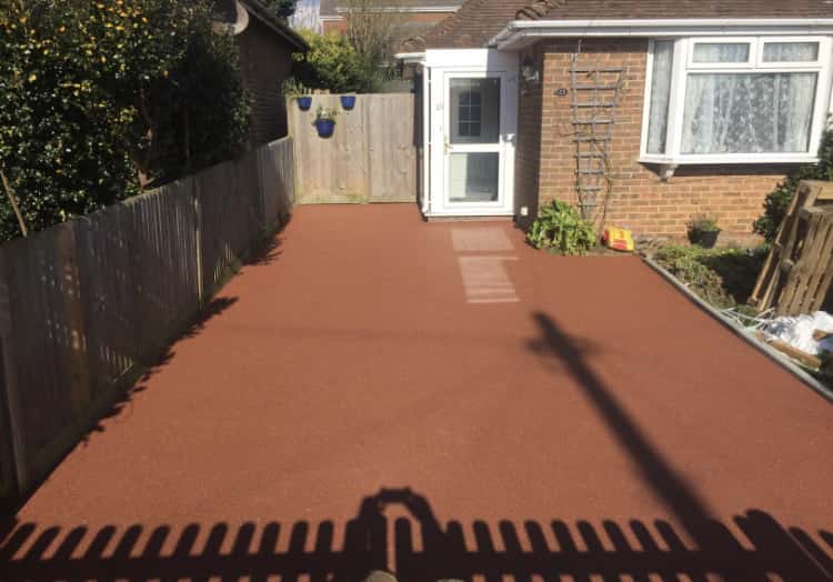 This is a photo of a new Resin bound installed in a drive carried out in a district of Cheshire. All works done by Resin Driveways Cheshire