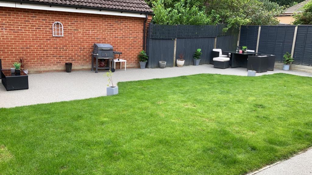 This is a photo of a Resin patio carried out in a district of Cheshire. All works done by Resin Driveways Cheshire